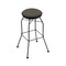 Holland Bar Stool Co 30" Swivel Bar Stool, Black Wrinkle, Graph Chalice Seat 302030BW019 - alternate 1